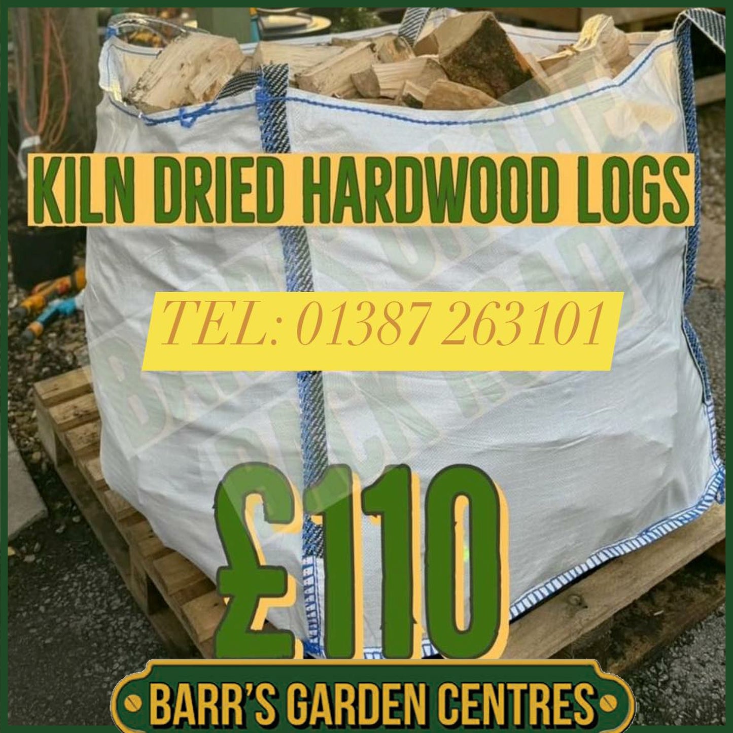 Seasoned Hardwood Logs Bulk Bag