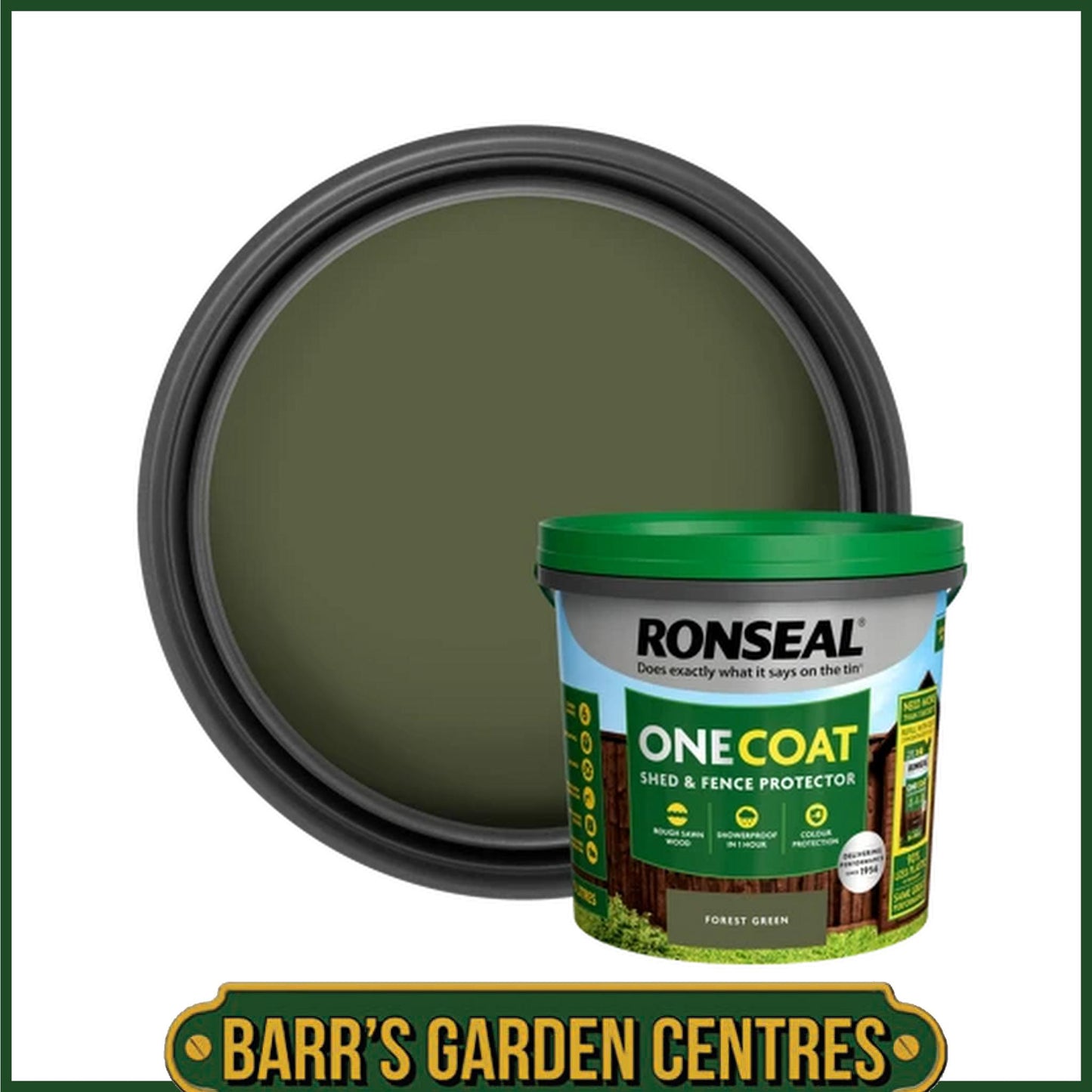 Ronseal Forest Green Shed & Fence Protector 5L