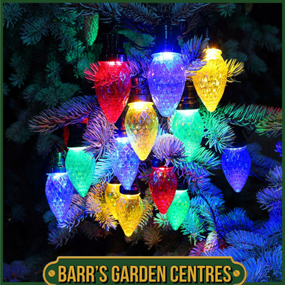 NOMA 20 Large Facetted Cone LED String Lights, Multicoloured