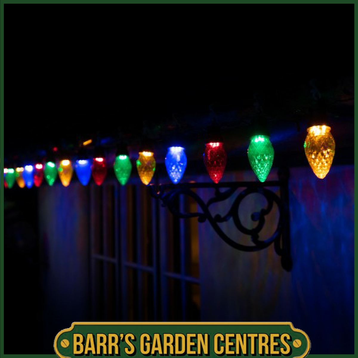 NOMA 20 Large Facetted Cone LED String Lights, Multicoloured