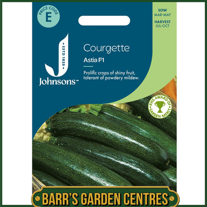 Johnsons - Courgette Astia F1 - 10 Seeds