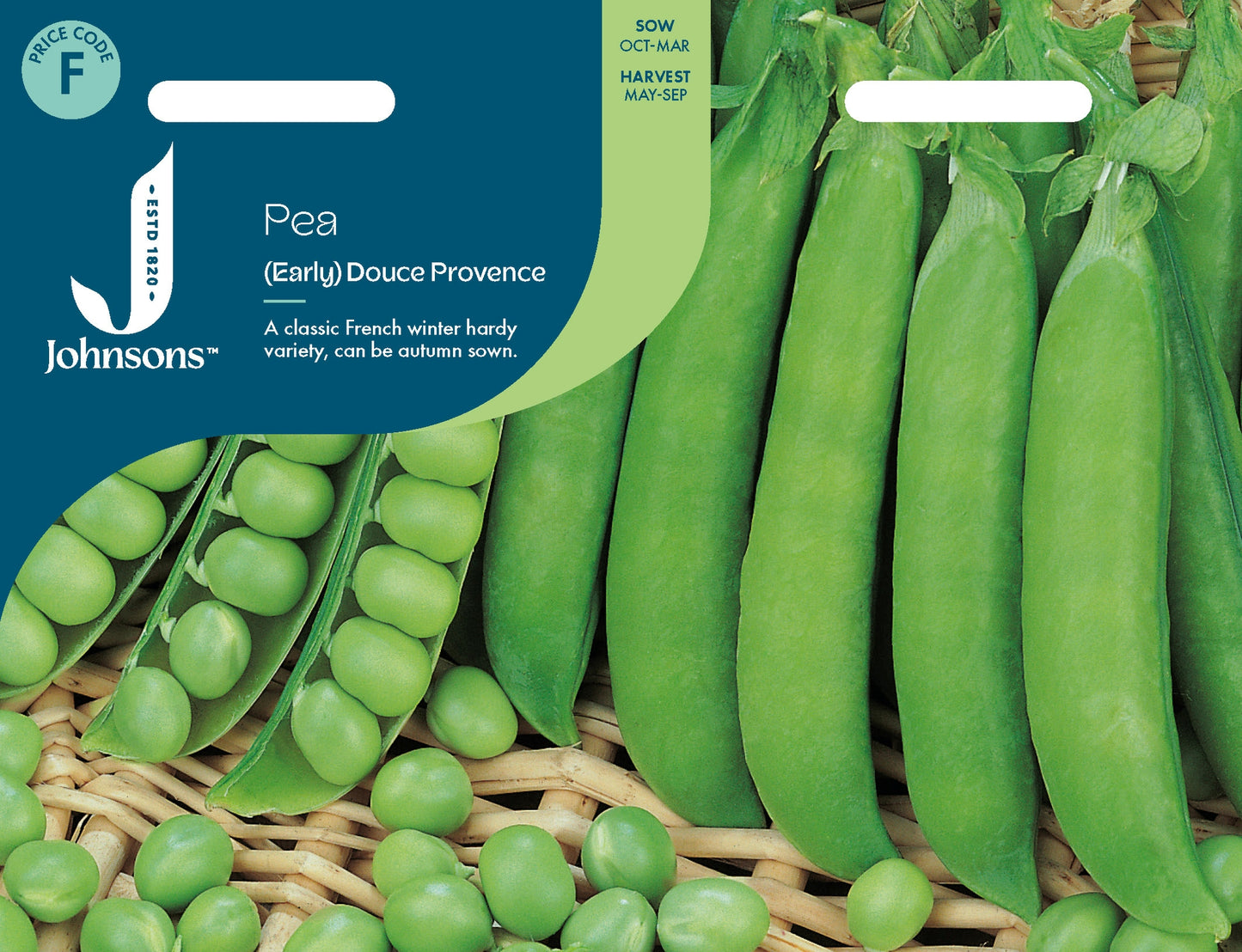 Johnsons - Pea (early) Douce Provence - 250 Seeds