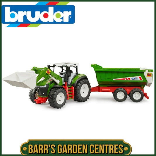 BRUDER Roadmax Tractor With Front Loader And Rear Tipper