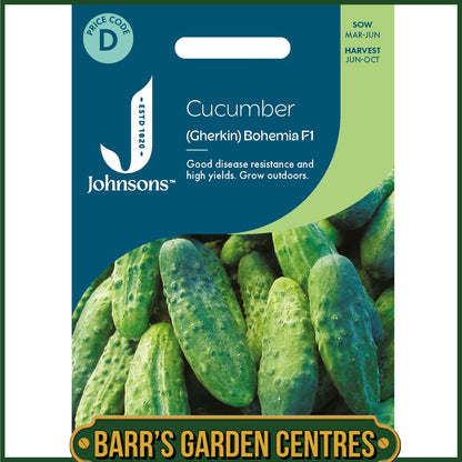 Johnsons - Cucumber (gherkin) Bohemia F1 - 20 Seeds