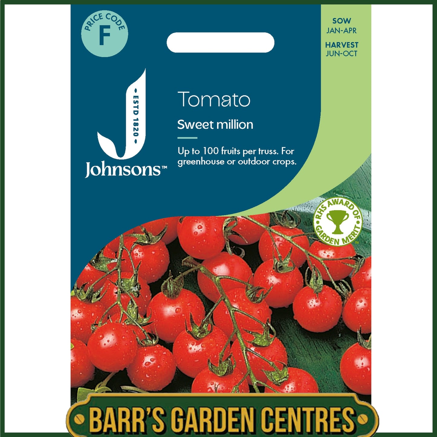 Johnsons - Tomato Sweet Million F1 - 10 Seeds