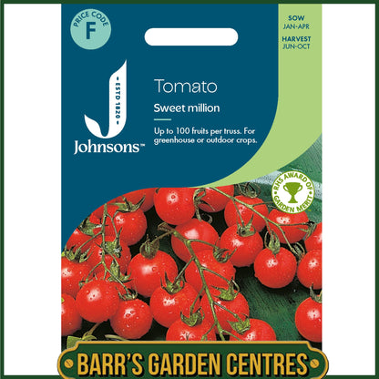 Johnsons - Tomato Sweet Million F1 - 10 Seeds