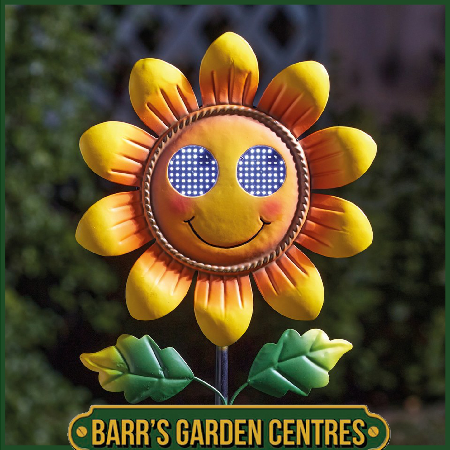 Smart Solar Blinkin, Smiling Sunflower Stake