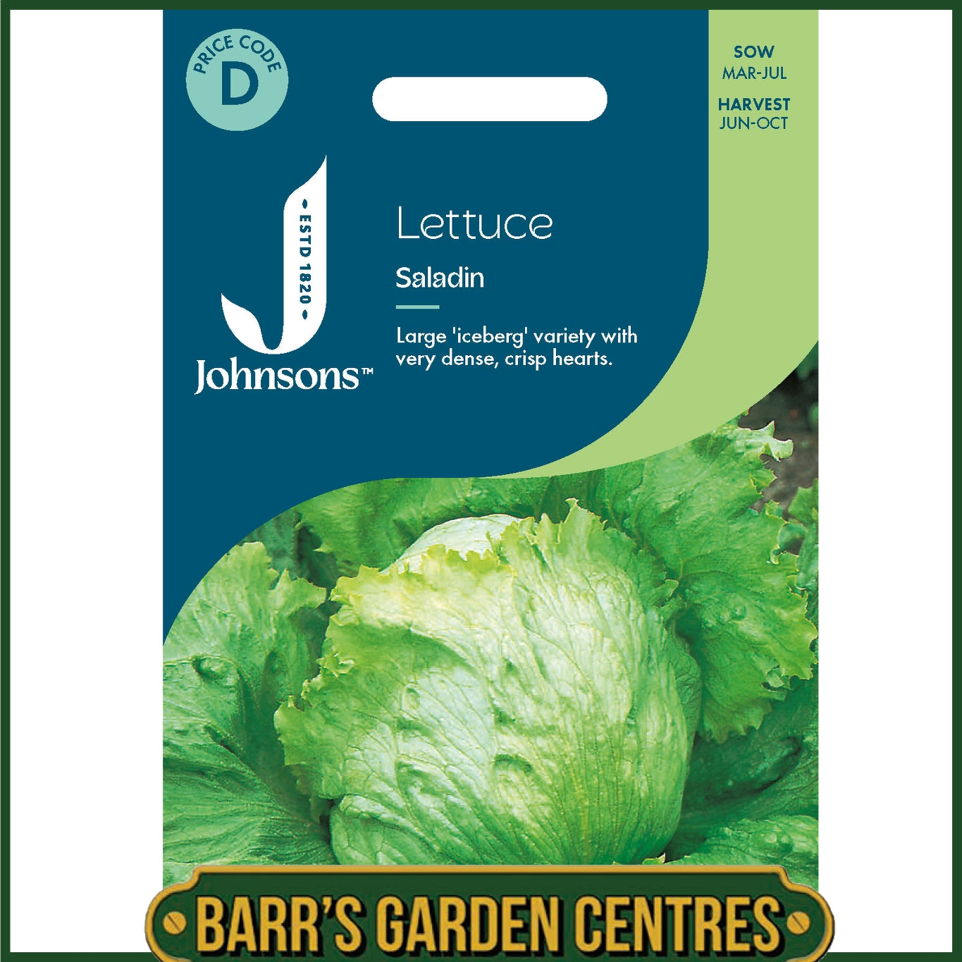 Johnsons - Lettuce Saladin - 750 Seeds