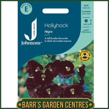 Johnsons - Hollyhock Nigra - 50 Seeds