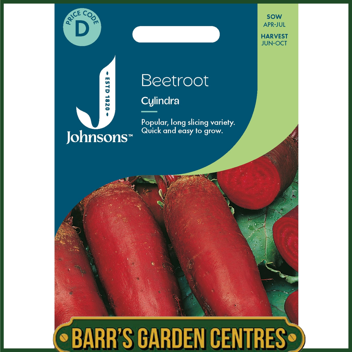 Johnsons - Beetroot Cylindra - 250 Seeds