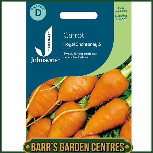 Johnsons - Carrot Royal Chantenay 3 - 1500 Seeds