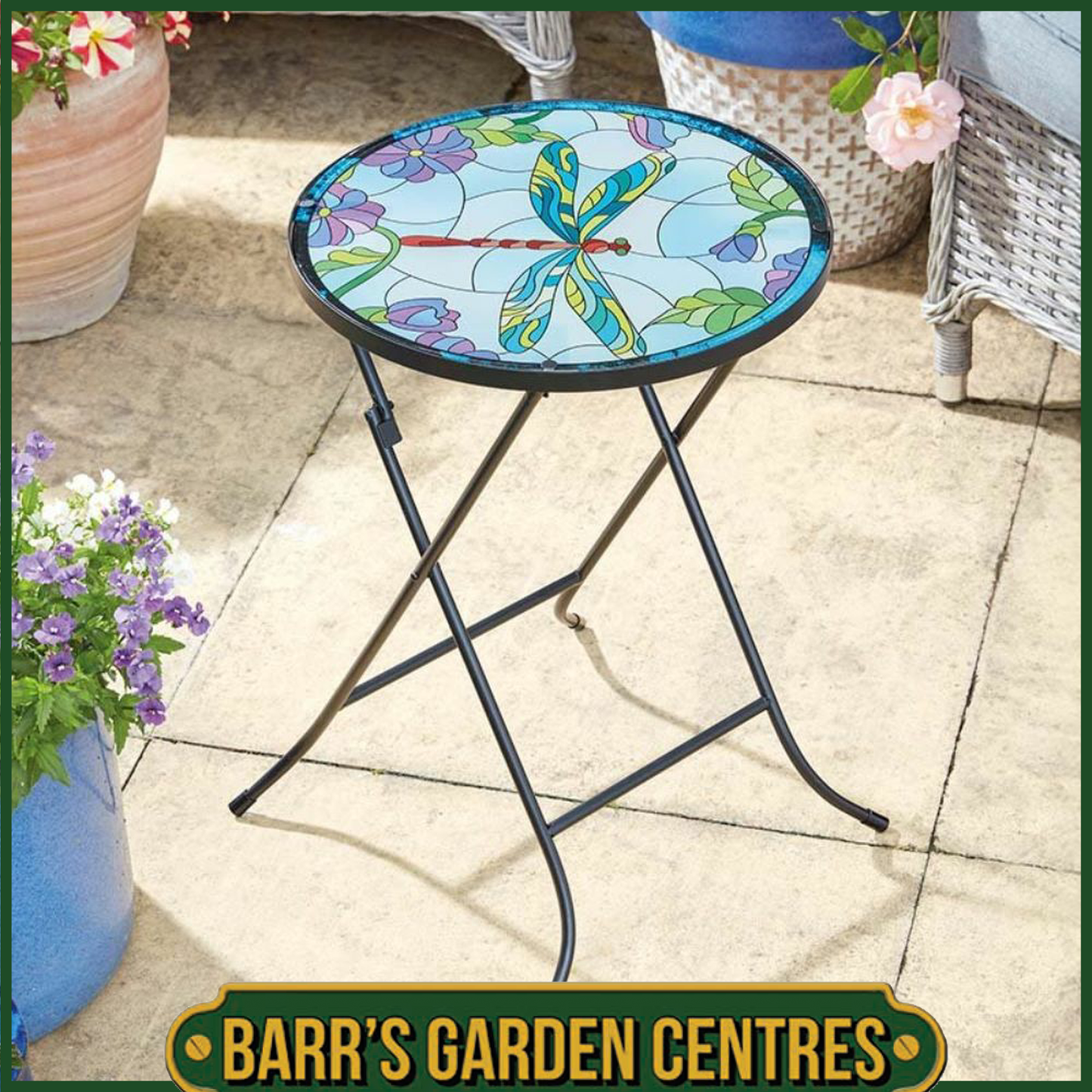 Smart Garden Round Foldable Garden Table - Dragonfly