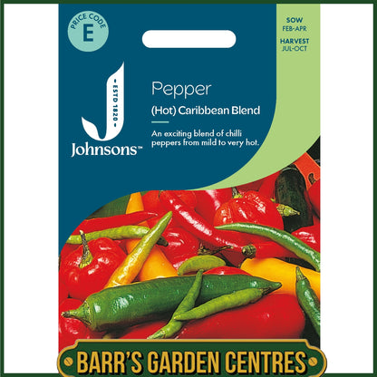 Johnsons - Pepper (hot) Caribbean Blend - 30 Seeds