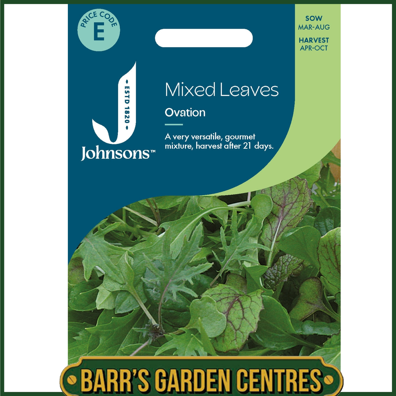 Johnsons - Mixed Leaves Ovation - 500 Seeds