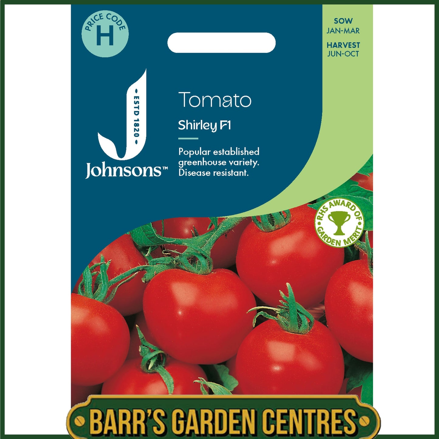 Johnsons - Tomato Shirley F1 - 10 Seeds