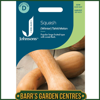 Johnsons - Squash (winter) Tahiti Melon - 10 Seeds