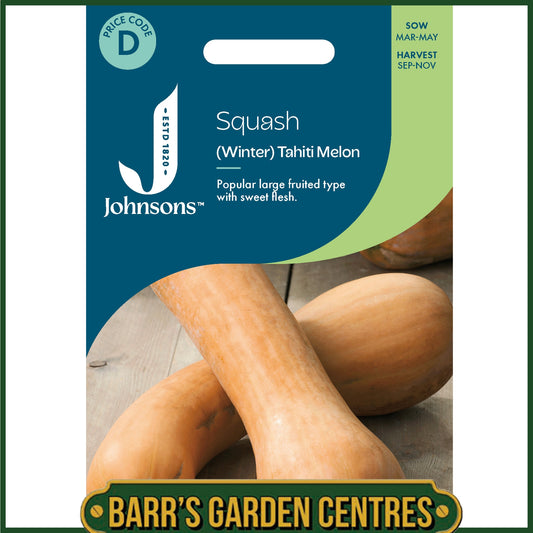 Johnsons - Squash (winter) Tahiti Melon - 10 Seeds