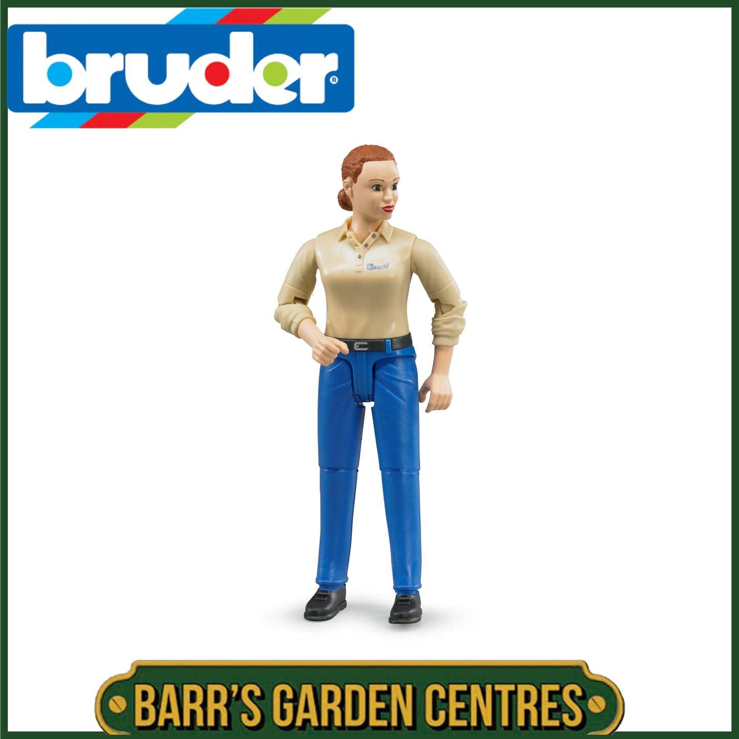 BRUDER Woman with Blue Trousers
