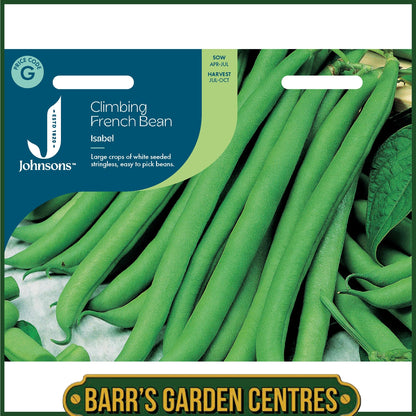Johnsons - Climbing French Bean Isabel - 50 Seeds
