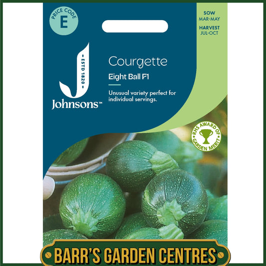 Johnsons - Courgette Eight Ball F1 - 8 Seeds