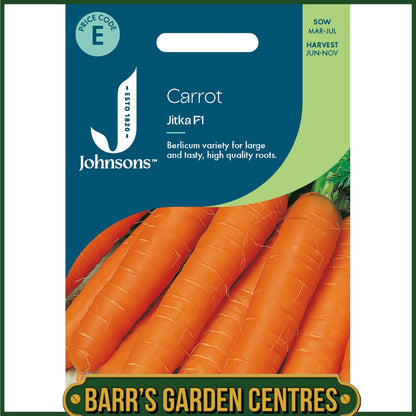Johnsons - Carrot Jitka F1 - 500 Seeds