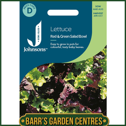 Johnsons - Lettuce Red & Green Salad Bowl Mix - 1000 Seeds