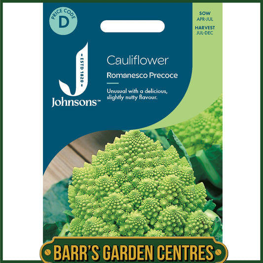 Johnsons - Cauliflower Romanesco Precoce - 200 Seeds