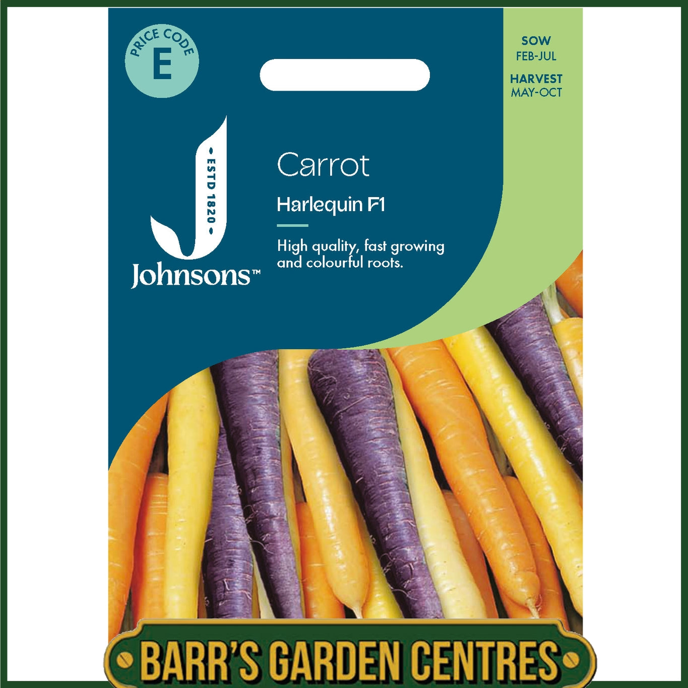 Johnsons - Carrot Harlequin F1 - 500 Seeds