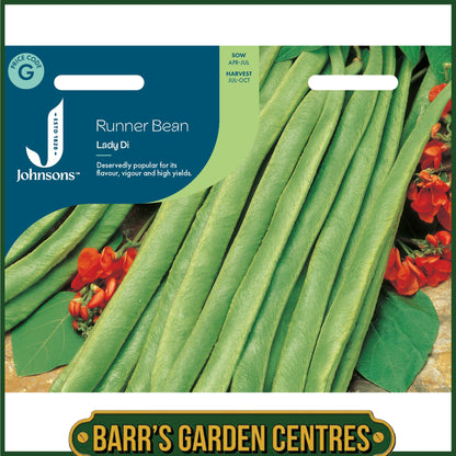 Johnsons - Runner Bean Lady Di - 40 Seeds