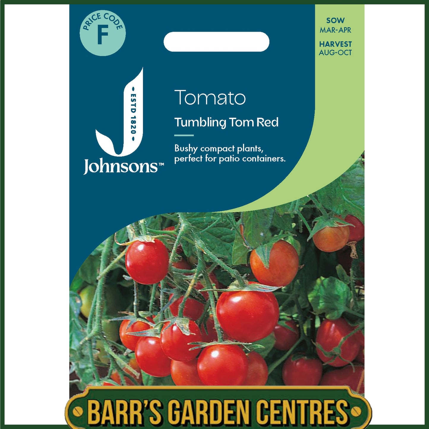 Johnsons - Tomato Tumbling Tom Red - 10 Seeds