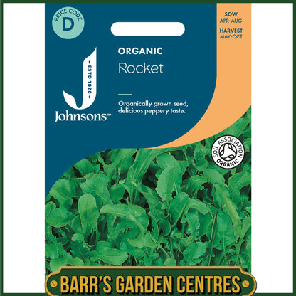 Johnsons - Organic Vegetable - Rocket - 1000 Seeds