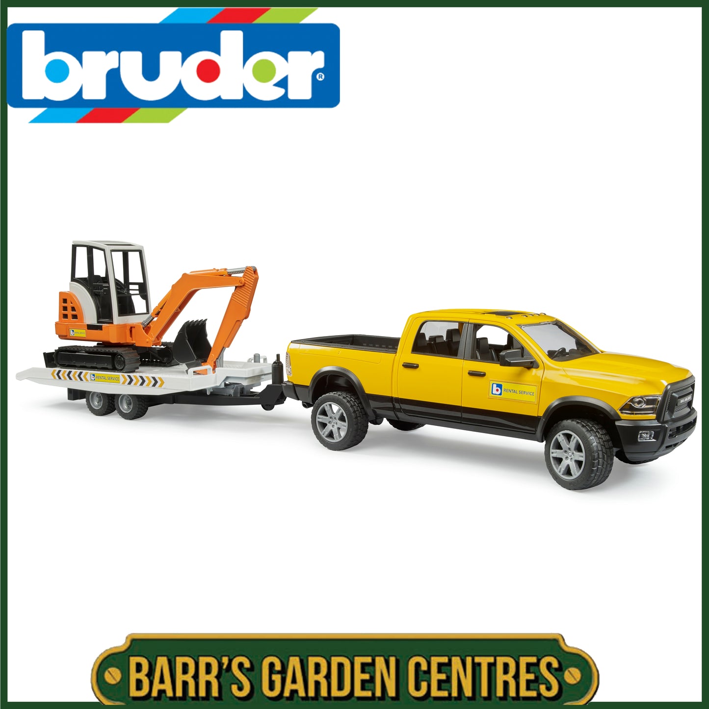 BRUDER RAM Rental Service with Mini Excavato