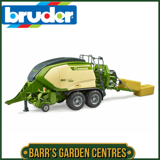 BRUDER Krone BiG Pack 1290HDP VC with 2 block hay bales