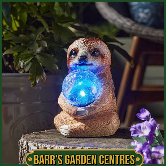 Smart Solar Sloth Sphere Solar Powered Garden Ornament