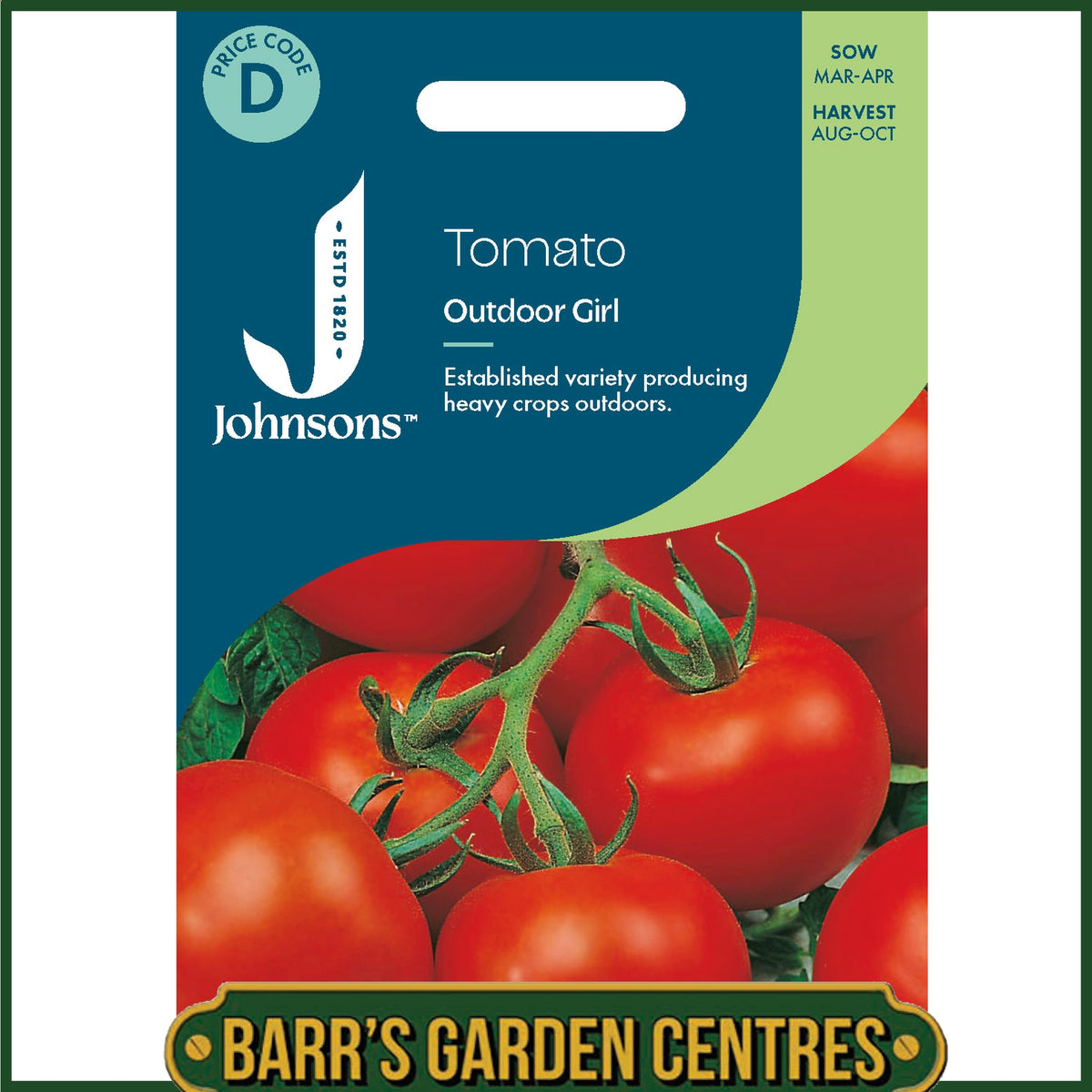 Johnsons - Tomato Outdoor Girl - 30 Seeds