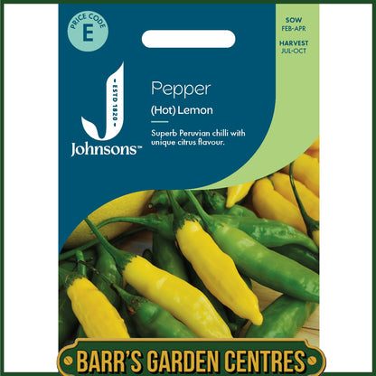 Johnsons - Pepper (hot) Lemon - 15 Seeds