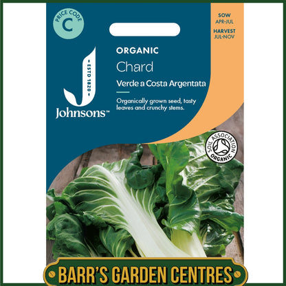 Johnsons - Organic Vegetable - Chard Verde a Costa Argentata - 125 Seeds