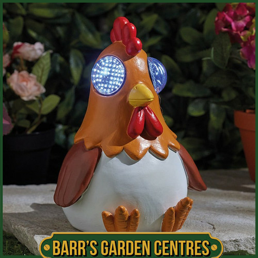 Smart Solar Blinkin' Rooster Solar Powered Garden Ornament