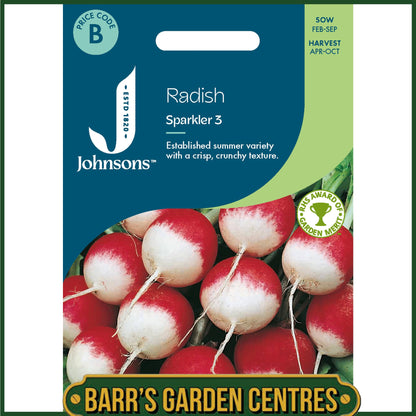 Johnsons - Radish Sparkler 3 - 750 Seeds