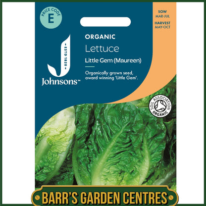 Johnsons - Organic Vegetable - Lettuce Little Gem Maureen - 250 Seeds