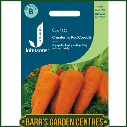 Johnsons - Carrot Chantenay Red Cored 2 - 1500 Seeds