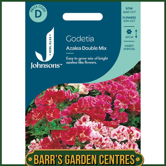 Johnsons - Godetia Azalea Double Mix - 750 Seeds