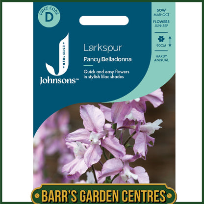 Johnsons - Larkspur Fancy Belladonna - 300 Seeds