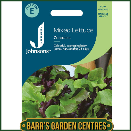Johnsons - Mixed Lettuce Contrasts - 500 Seeds