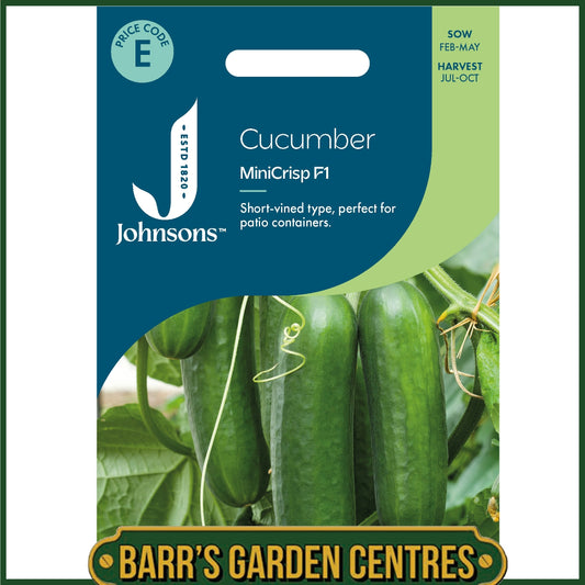 Johnsons - Cucumber Minicrisp F1 - 5 Seeds