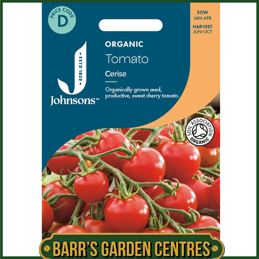 Johnsons - Organic Vegetable - Tomato Cerise - 30 Seeds