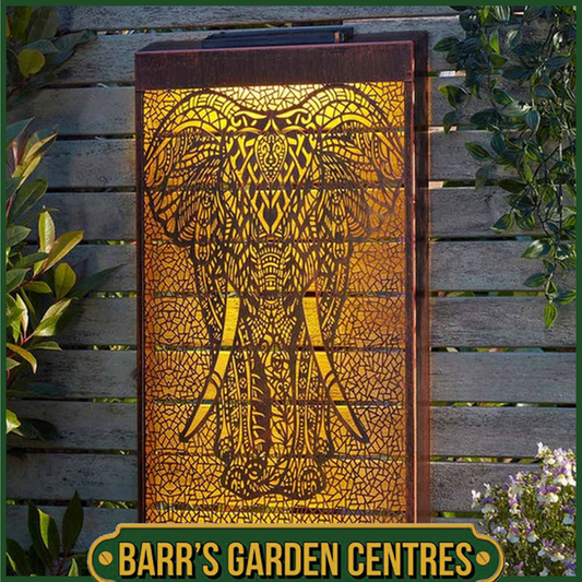 Smart Solar Illumina Elephant DecorPanel Solar Powered Garden Ornament