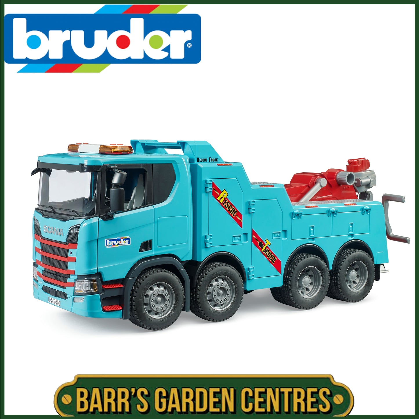 BRUDER Scania Super 560R Recovery and Towing Truck with Light and Sound Module