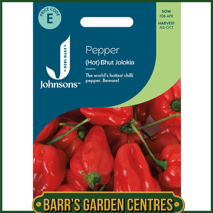 Johnsons - Pepper (hot) Bhut Jolokia - 10 Seeds