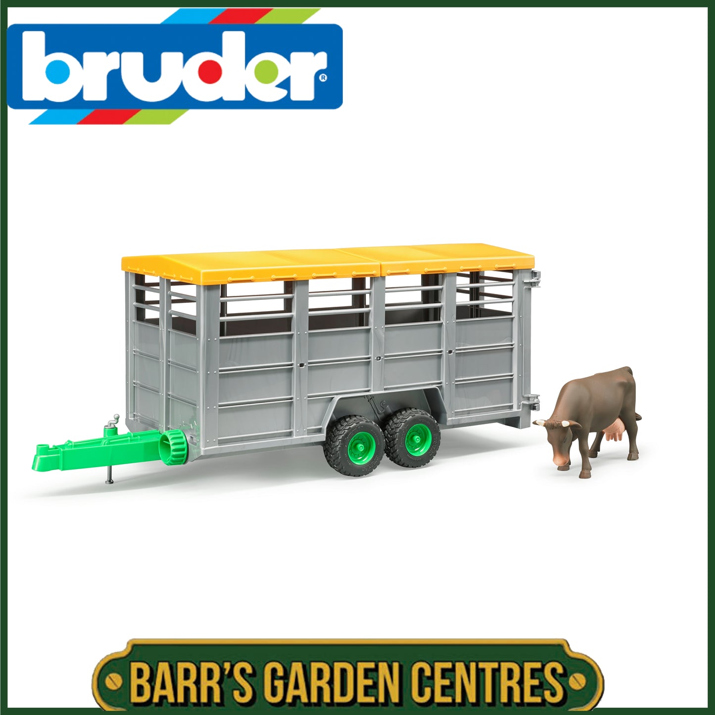 BRUDER Livestock trailer with 1 cow